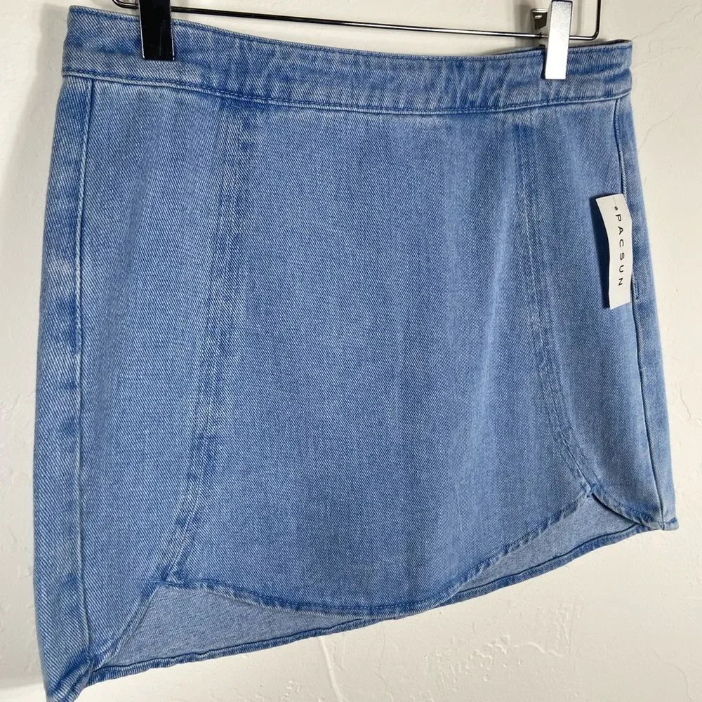 PacSun Light Blue Denim‎ Mini Skirt - Picture 3 of 6